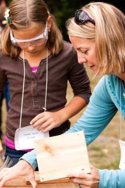 Students and parents enjoyed a PACE learning day recently at St. Edward State Park in Kenmore.