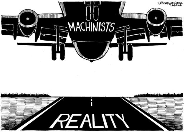 Boeing Machinists Accept New Contract | Cartoon | Bothell-Kenmore Reporter