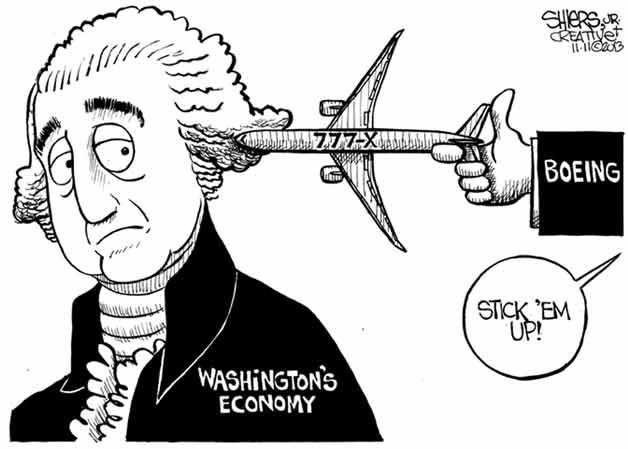 Boeing: Stick 'em up | Cartoon for Nov. 11