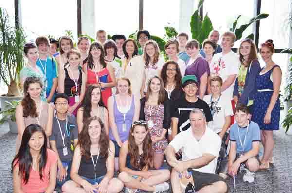 A group of about 29 Canyon Park Junior High students met today in Washington