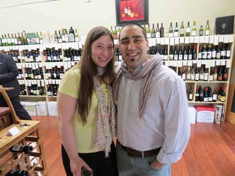 Rain City Wines owner Santo Roman and his girlfriend Nicole DeMoss.