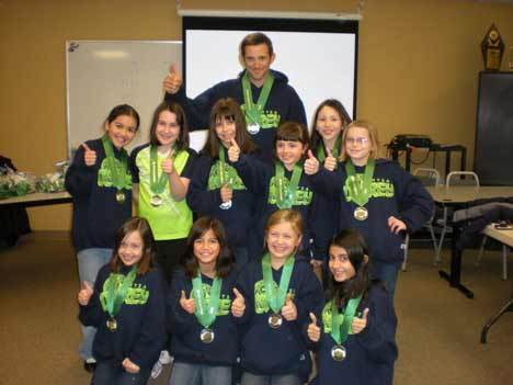 The girls U10 Osprey from the Inglemoor Club recently won the Northshore Youth Soccer Association 2009 Tad Duncan Sportsmanship Award. They are: front row