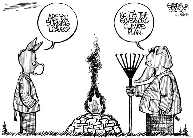 Climate plan: Are you burning leaves? | Cartoon for Nov. 11