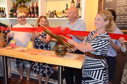 The Greater Bothell Chamber of Commerce held a grand-opening ribbon cutting on Aug. 3 at The Mercantile Wine & Goods