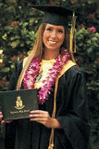 Kaitlyn Marie Hollis graduated last month from Inglemoor High School with a perfect attendance record.