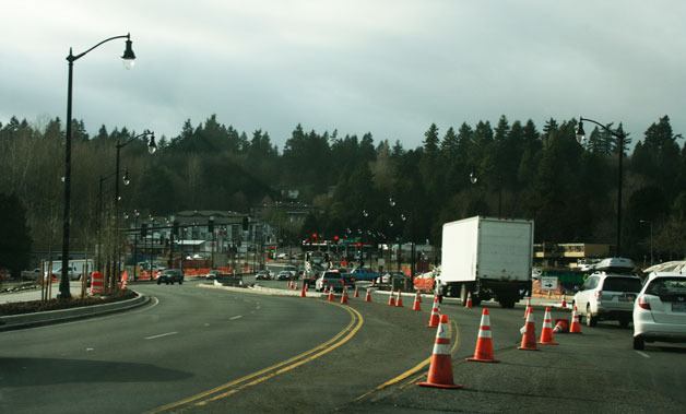 Construction in downtown Bothell continues.