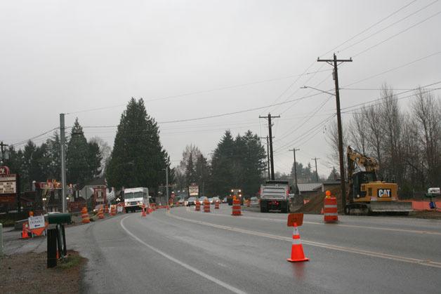 Construction around 240th Street near Country Village continues this week.