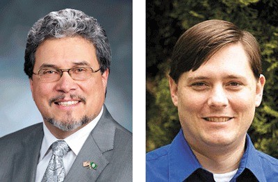 Rep. Luis Moscoso and Rep. Derek Stanford