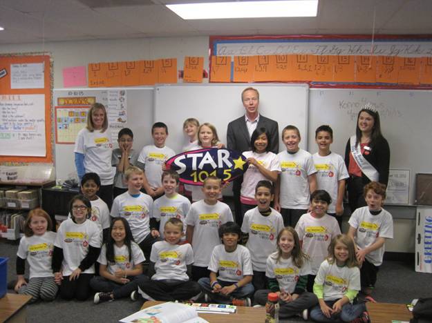 Emily Hawkinson of Fernwood Elementary in Bothell was chosen as Teacher of the Week by radio station STAR 101.5 on Thursday.