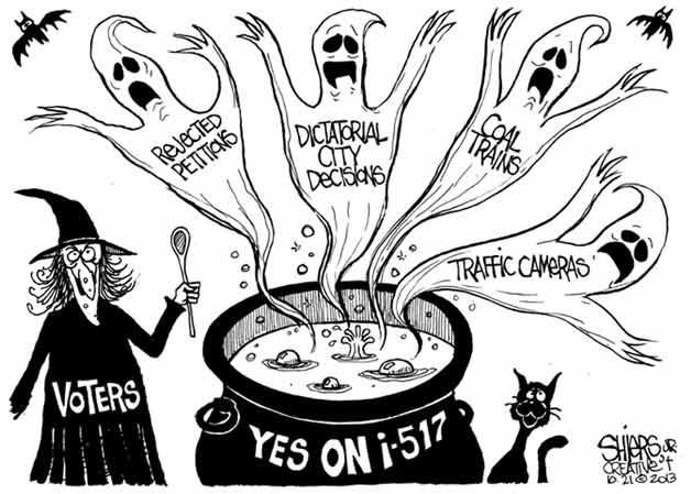 Yes on I-517 ballot measure | Cartoon for Oct. 27