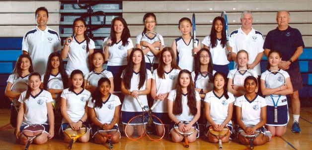 The Northshore Junior High girls tennis team members include Allie Walker