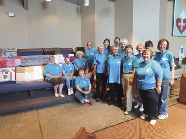 The Epiphany Lutheran Church quilting team.