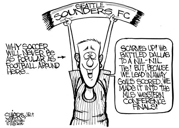 Why soccer will never be as popular as football | Cartoon