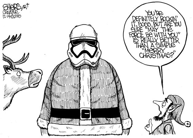 Is it really better than simply Merry Christmas? | Cartoon for Dec. 15