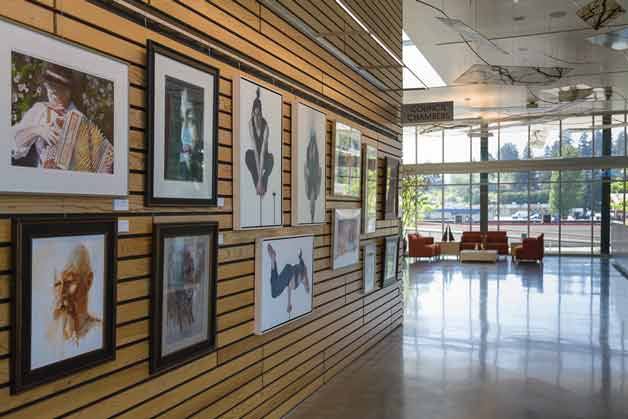 The gallery at Kenmore City Hall.