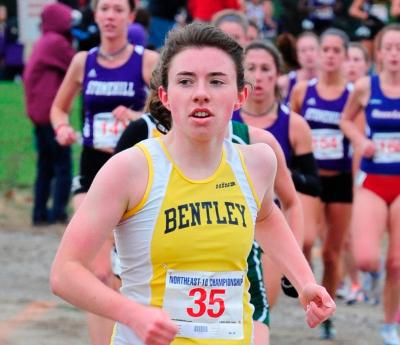 Inglemoor High alum Ashley Nichols (Class of 2010) is one of the top runners returning for Bentley University in Waltham