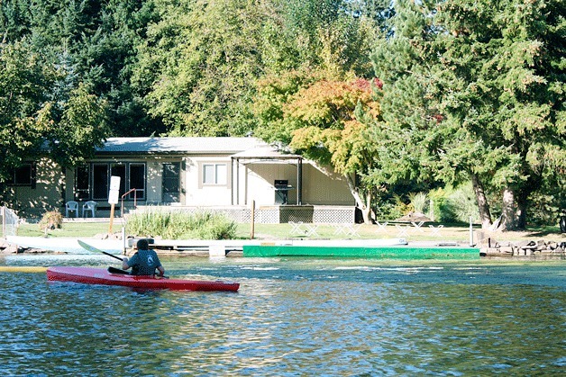 Kayaking is popular on the Sammamish River