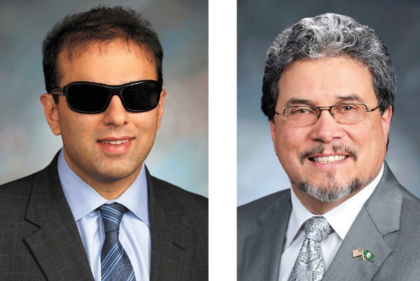 Sen. Cyrus Habib and Rep. Luis Moscoso.