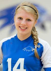 Inglemoor grad Hannah Strom is playing well for the Hartwick College Hawks in her freshman year on the volleyball team