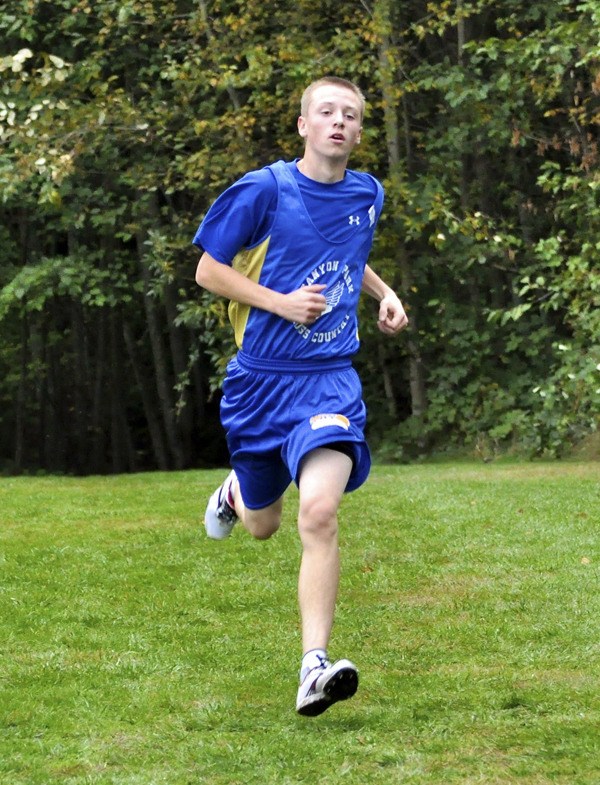 Canyon Park Junior High's Charlie Barringer made it back-to-back Northshore School District cross country titles