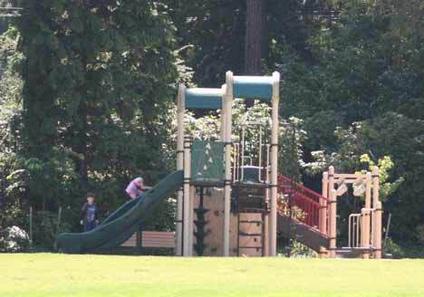 Kids play at Rhododendron Park.