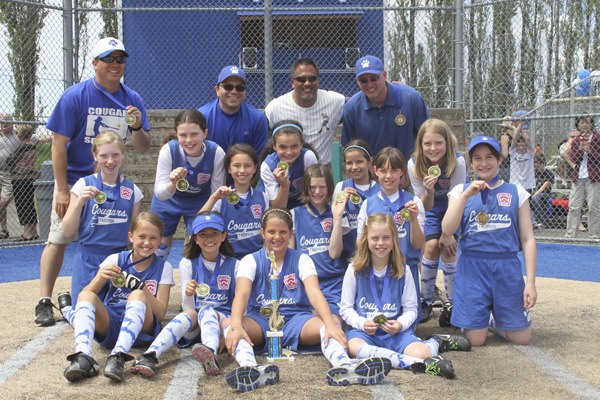 The Northshore Little League girls' fastpitch minors team (18-4) beat the Woodinville Bandits June 12 at Bothell High