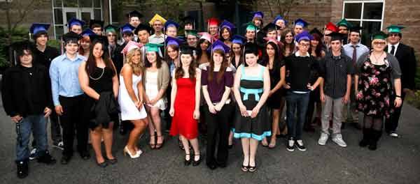 The Secondary Academy for Success' graduating class of 2011 at its June 10 ceremony at the Northshore Center for the Performing Arts.