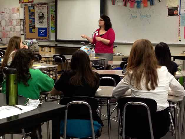 Anna Bearden teaches a class during the second annual 'Career and how do I get there day