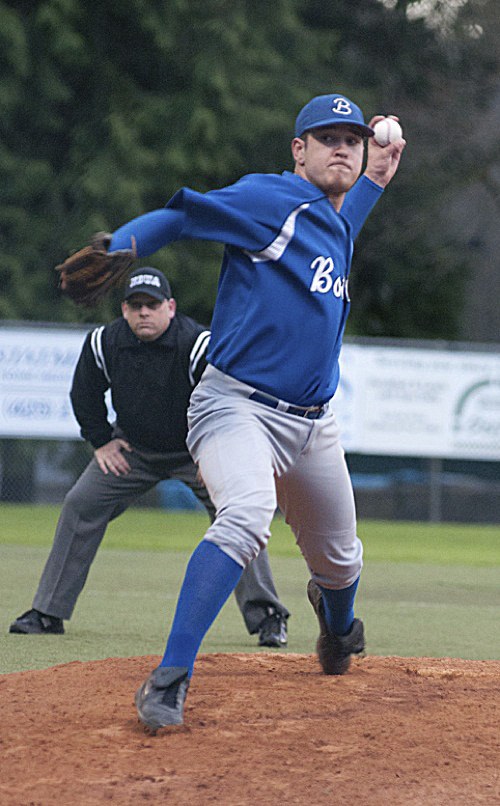 Cougar southpaw Henry Baillargeon was at his best on Thursday night against Roosevelt