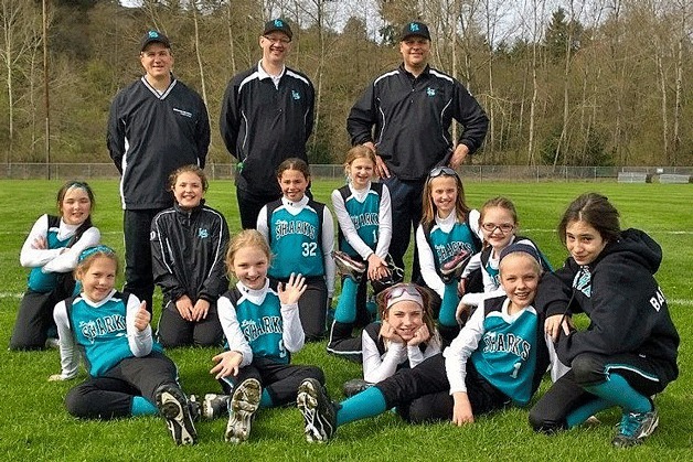 Northwest Lady Sharks Fastpitch Starts Strong Bothell Kenmore Reporter   95636bothell050214 Sharks 