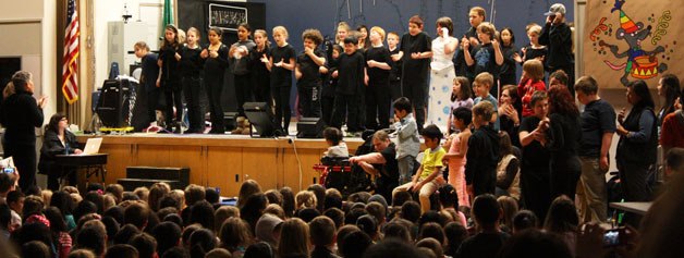 Students at Woodmoor Elementary School are putting on a variety of performances April 11.