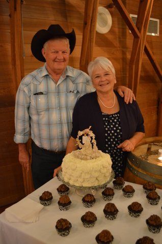 Gerry and Penny Fagerlie celebrate their 50th wedding anniversary at Russell's Restaurant in Bothell. They met at the same property