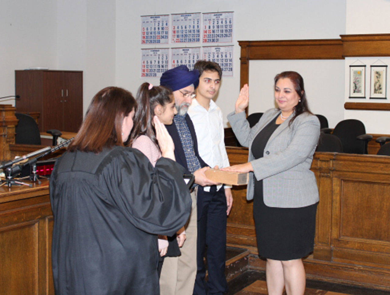 Manka Dhingra was recently sworn into office as state senator for the 45th Legislative District. Courtesy photo