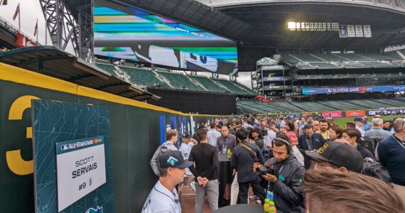 Mariners manager Scott Servais and crew had a solid following in the media for their home All-Star Game last summer. File photo