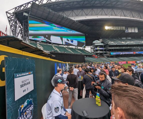 Mariners manager Scott Servais and crew had a solid following in the media for their home All-Star Game last summer. File photo