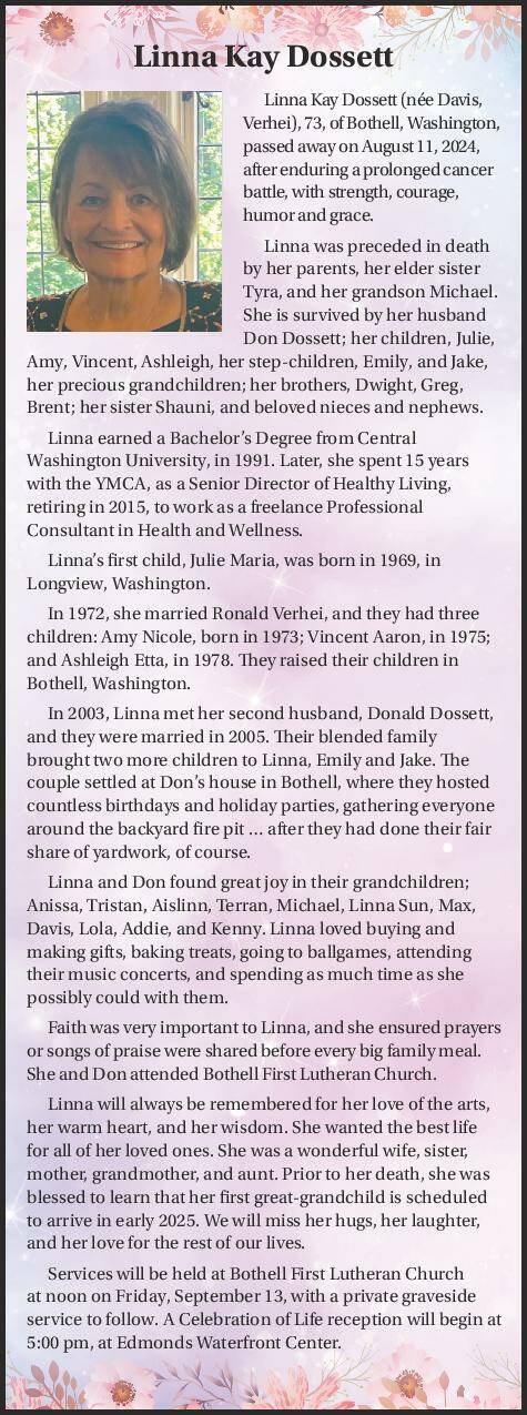 Linna Kay Dossett | Obituary