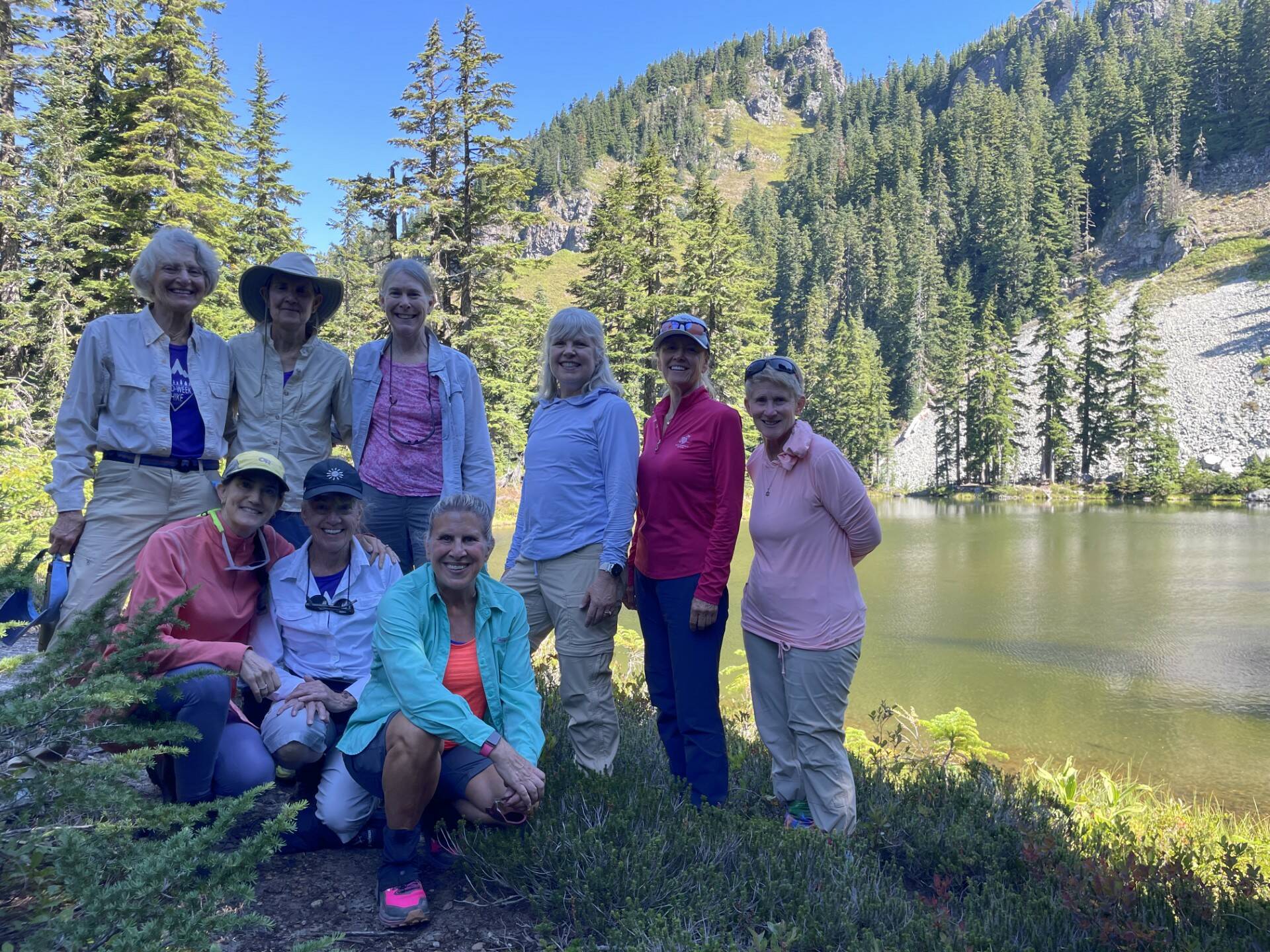 Team Survivor Northwest hike to Twin Lakes in the Mt. Baker-Snoqualmie National Forest. Courtesy photo.